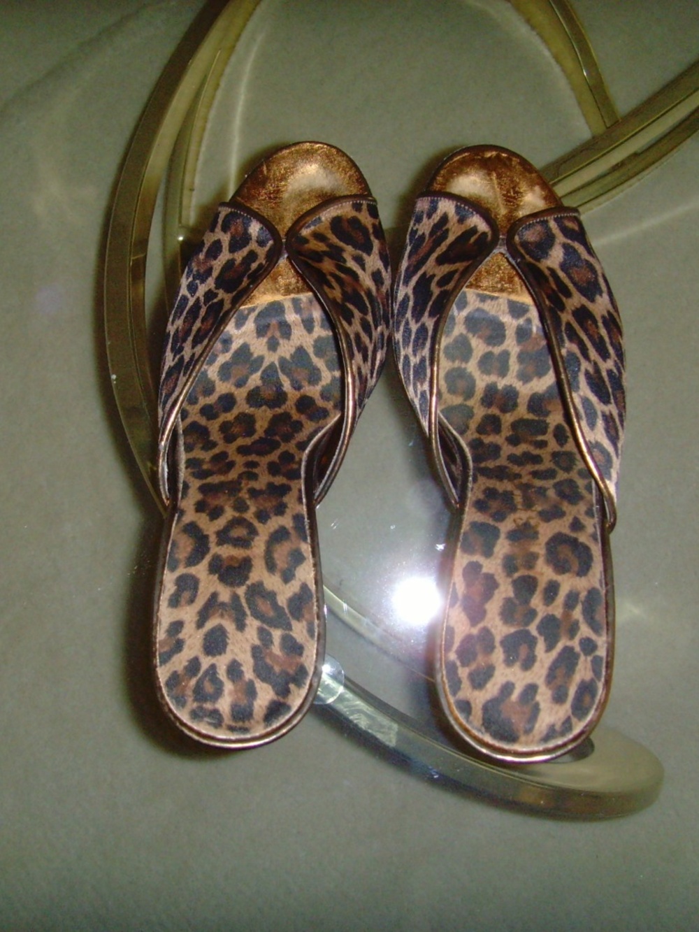 ORIGINE Leopard Print and Metallic Mules - Picture 13 of 15